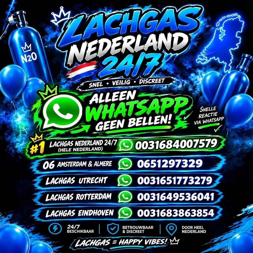 Lachgas Veenendaal bestellen — Fastgas tank bezorging 24/7